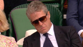 Hugh Grant Caught Seemingly Falling Asleep During Wimbledon Match